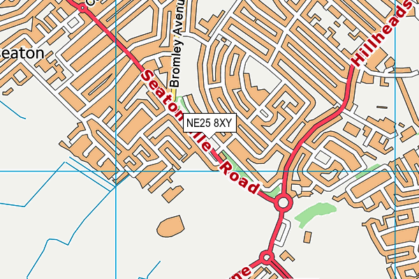 NE25 8XY map - OS VectorMap District (Ordnance Survey) NE25 8XY map - OS VectorMap District (Ordnance Survey)