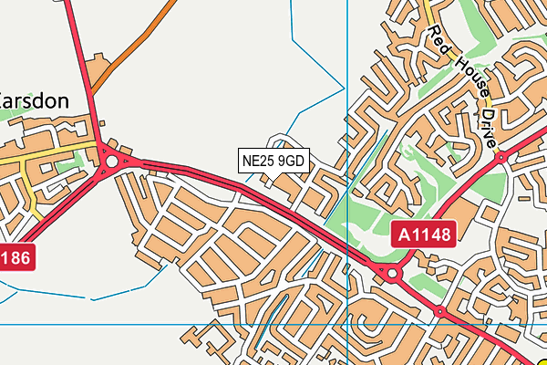 NE25 9GD map - OS VectorMap District (Ordnance Survey) NE25 9GD map - OS VectorMap District (Ordnance Survey)