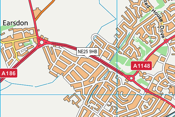 NE25 9HB map - OS VectorMap District (Ordnance Survey) NE25 9HB map - OS VectorMap District (Ordnance Survey)