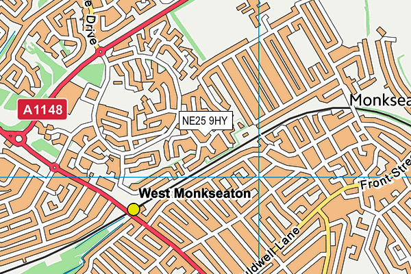 NE25 9HY map - OS VectorMap District (Ordnance Survey) NE25 9HY map - OS VectorMap District (Ordnance Survey)