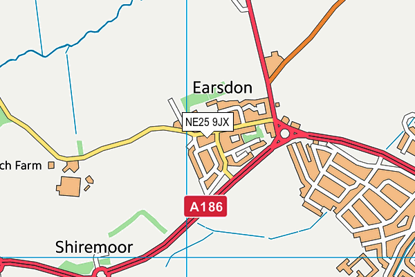 NE25 9JX map - OS VectorMap District (Ordnance Survey) NE25 9JX map - OS VectorMap District (Ordnance Survey)