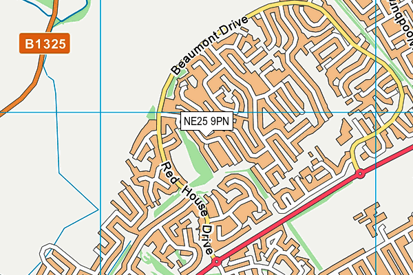 NE25 9PN map - OS VectorMap District (Ordnance Survey) NE25 9PN map - OS VectorMap District (Ordnance Survey)