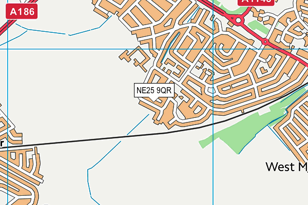 NE25 9QR map - OS VectorMap District (Ordnance Survey) NE25 9QR map - OS VectorMap District (Ordnance Survey)
