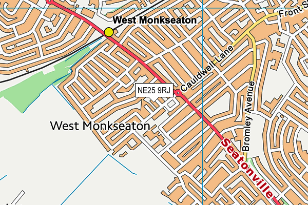 NE25 9RJ map - OS VectorMap District (Ordnance Survey) NE25 9RJ map - OS VectorMap District (Ordnance Survey)