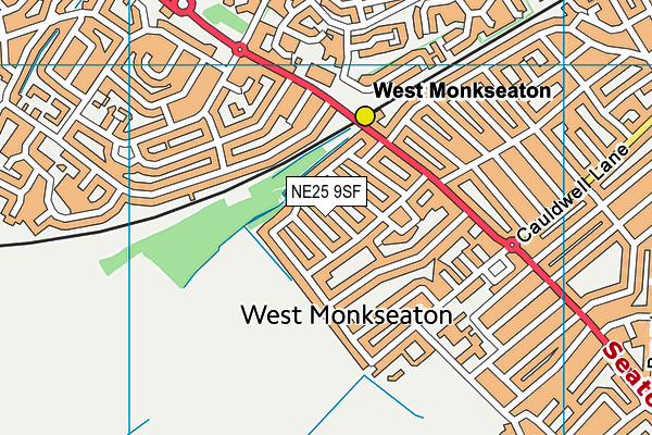 NE25 9SF map - OS VectorMap District (Ordnance Survey) NE25 9SF map - OS VectorMap District (Ordnance Survey)