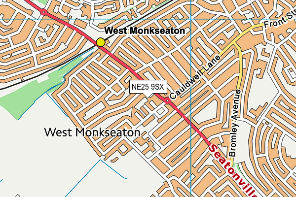 NE25 9SX map - OS VectorMap District (Ordnance Survey) NE25 9SX map - OS VectorMap District (Ordnance Survey)