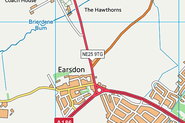 NE25 9TG map - OS VectorMap District (Ordnance Survey) NE25 9TG map - OS VectorMap District (Ordnance Survey)