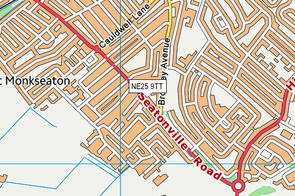 NE25 9TT map - OS VectorMap District (Ordnance Survey) NE25 9TT map - OS VectorMap District (Ordnance Survey)