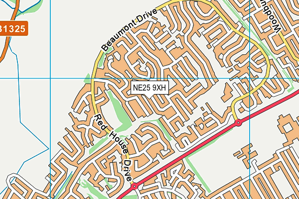 NE25 9XH map - OS VectorMap District (Ordnance Survey) NE25 9XH map - OS VectorMap District (Ordnance Survey)