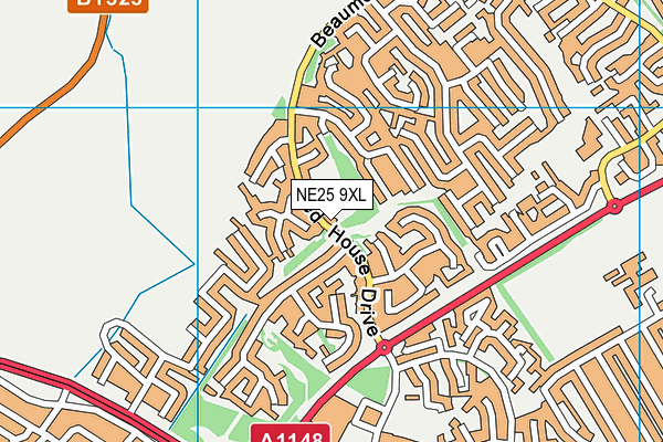 NE25 9XL map - OS VectorMap District (Ordnance Survey) NE25 9XL map - OS VectorMap District (Ordnance Survey)