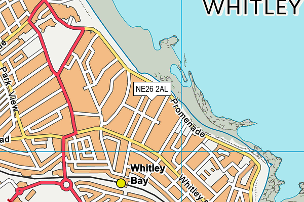 NE26 2AL map - OS VectorMap District (Ordnance Survey) NE26 2AL map - OS VectorMap District (Ordnance Survey)