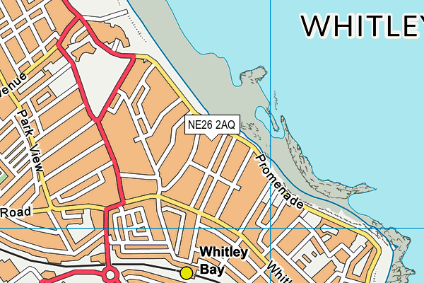 NE26 2AQ map - OS VectorMap District (Ordnance Survey) NE26 2AQ map - OS VectorMap District (Ordnance Survey)