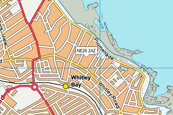 NE26 2AZ map - OS VectorMap District (Ordnance Survey) NE26 2AZ map - OS VectorMap District (Ordnance Survey)