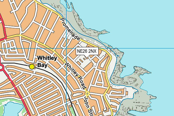 NE26 2NX map - OS VectorMap District (Ordnance Survey) NE26 2NX map - OS VectorMap District (Ordnance Survey)