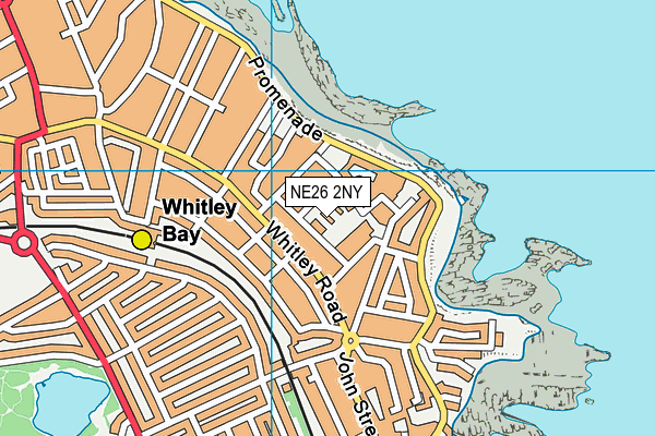 NE26 2NY map - OS VectorMap District (Ordnance Survey) NE26 2NY map - OS VectorMap District (Ordnance Survey)