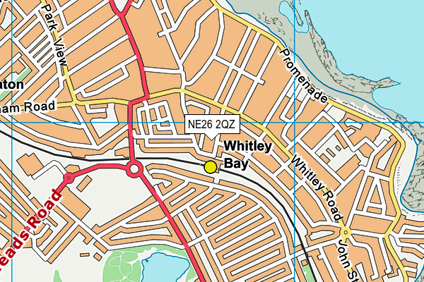 NE26 2QZ map - OS VectorMap District (Ordnance Survey) NE26 2QZ map - OS VectorMap District (Ordnance Survey)