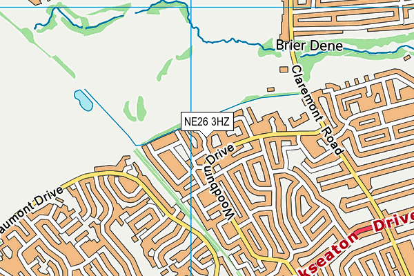 NE26 3HZ map - OS VectorMap District (Ordnance Survey) NE26 3HZ map - OS VectorMap District (Ordnance Survey)