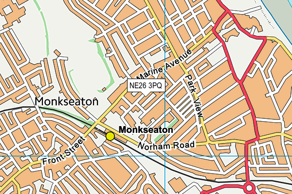 NE26 3PQ map - OS VectorMap District (Ordnance Survey) NE26 3PQ map - OS VectorMap District (Ordnance Survey)