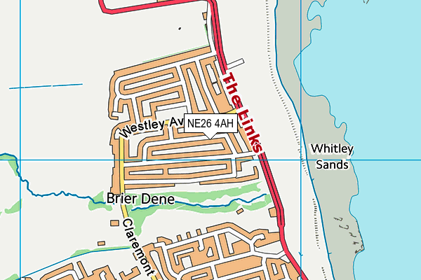 NE26 4AH map - OS VectorMap District (Ordnance Survey) NE26 4AH map - OS VectorMap District (Ordnance Survey)