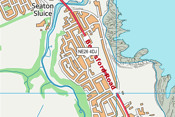 NE26 4DJ map - OS VectorMap District (Ordnance Survey) NE26 4DJ map - OS VectorMap District (Ordnance Survey)