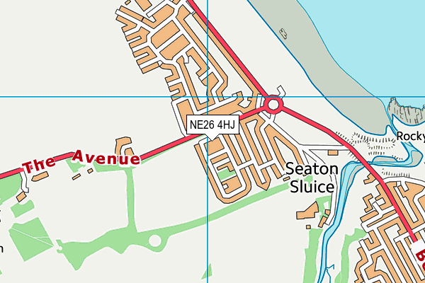 NE26 4HJ map - OS VectorMap District (Ordnance Survey) NE26 4HJ map - OS VectorMap District (Ordnance Survey)