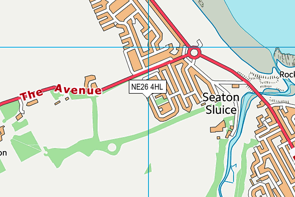 NE26 4HL map - OS VectorMap District (Ordnance Survey) NE26 4HL map - OS VectorMap District (Ordnance Survey)