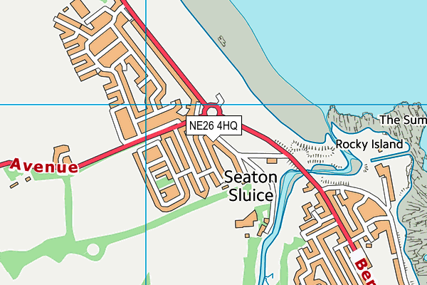 NE26 4HQ map - OS VectorMap District (Ordnance Survey) NE26 4HQ map - OS VectorMap District (Ordnance Survey)