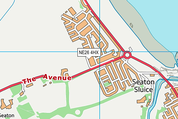 NE26 4HX map - OS VectorMap District (Ordnance Survey) NE26 4HX map - OS VectorMap District (Ordnance Survey)