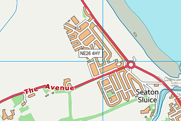 NE26 4HY map - OS VectorMap District (Ordnance Survey) NE26 4HY map - OS VectorMap District (Ordnance Survey)