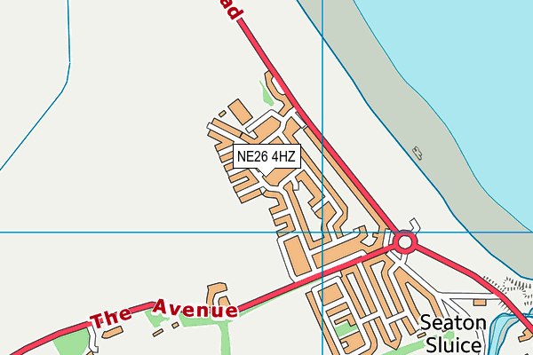 NE26 4HZ map - OS VectorMap District (Ordnance Survey) NE26 4HZ map - OS VectorMap District (Ordnance Survey)