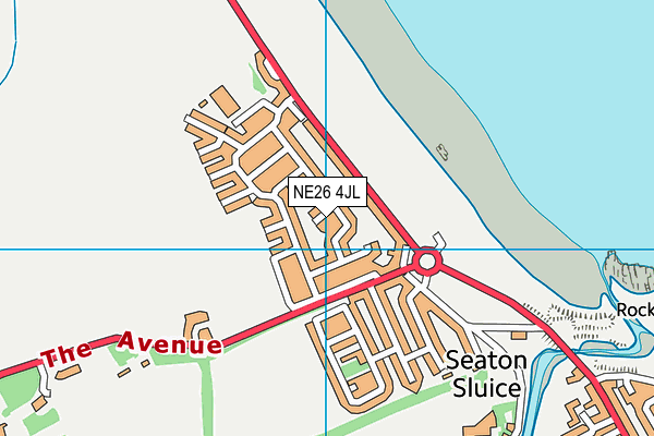 NE26 4JL map - OS VectorMap District (Ordnance Survey) NE26 4JL map - OS VectorMap District (Ordnance Survey)