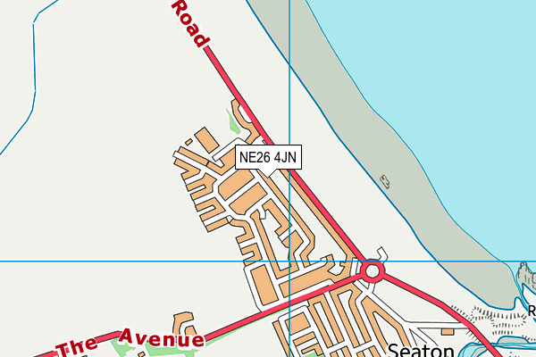 NE26 4JN map - OS VectorMap District (Ordnance Survey) NE26 4JN map - OS VectorMap District (Ordnance Survey)