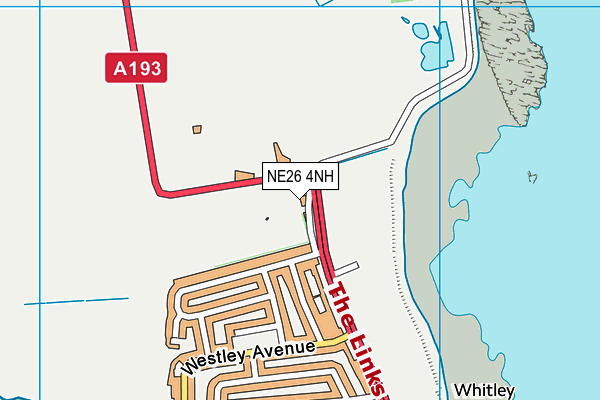 NE26 4NH map - OS VectorMap District (Ordnance Survey) NE26 4NH map - OS VectorMap District (Ordnance Survey)