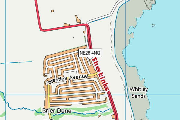 NE26 4NQ map - OS VectorMap District (Ordnance Survey) NE26 4NQ map - OS VectorMap District (Ordnance Survey)
