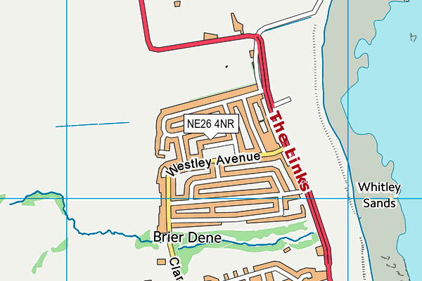 NE26 4NR map - OS VectorMap District (Ordnance Survey) NE26 4NR map - OS VectorMap District (Ordnance Survey)