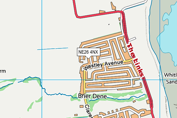 NE26 4NX map - OS VectorMap District (Ordnance Survey) NE26 4NX map - OS VectorMap District (Ordnance Survey)