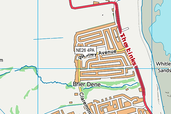 NE26 4PA map - OS VectorMap District (Ordnance Survey) NE26 4PA map - OS VectorMap District (Ordnance Survey)