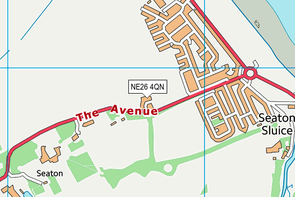 NE26 4QN map - OS VectorMap District (Ordnance Survey) NE26 4QN map - OS VectorMap District (Ordnance Survey)