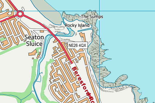 NE26 4QX map - OS VectorMap District (Ordnance Survey) NE26 4QX map - OS VectorMap District (Ordnance Survey)