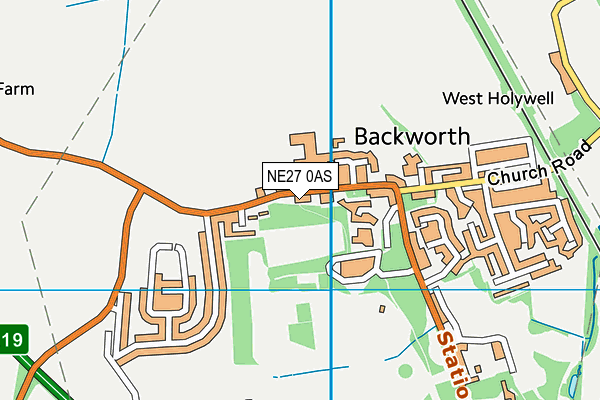 NE27 0AS map - OS VectorMap District (Ordnance Survey) NE27 0AS map - OS VectorMap District (Ordnance Survey)
