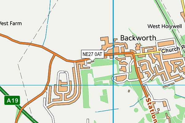 NE27 0AT map - OS VectorMap District (Ordnance Survey) NE27 0AT map - OS VectorMap District (Ordnance Survey)