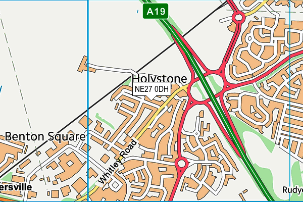 NE27 0DH map - OS VectorMap District (Ordnance Survey) NE27 0DH map - OS VectorMap District (Ordnance Survey)