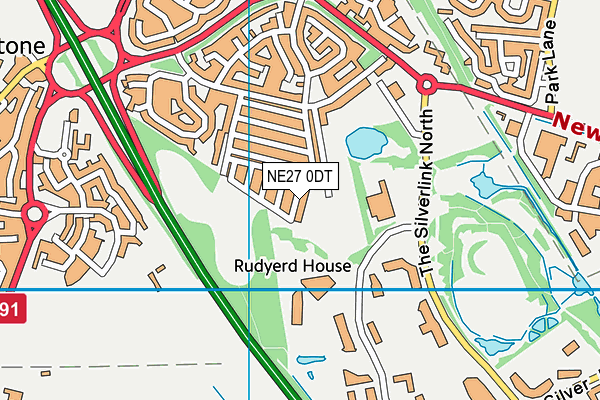 NE27 0DT map - OS VectorMap District (Ordnance Survey) NE27 0DT map - OS VectorMap District (Ordnance Survey)