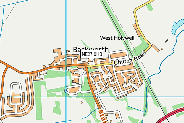 NE27 0HB map - OS VectorMap District (Ordnance Survey) NE27 0HB map - OS VectorMap District (Ordnance Survey)