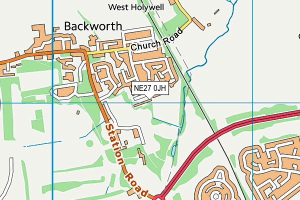 NE27 0JH map - OS VectorMap District (Ordnance Survey) NE27 0JH map - OS VectorMap District (Ordnance Survey)