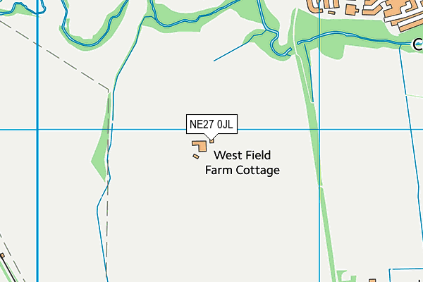 NE27 0JL map - OS VectorMap District (Ordnance Survey) NE27 0JL map - OS VectorMap District (Ordnance Survey)