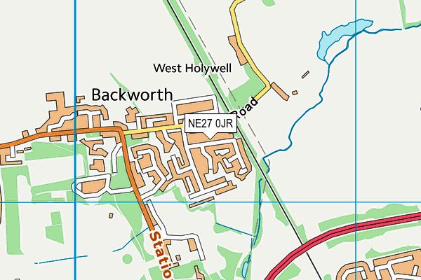 NE27 0JR map - OS VectorMap District (Ordnance Survey) NE27 0JR map - OS VectorMap District (Ordnance Survey)