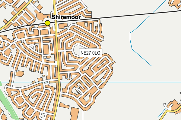 NE27 0LQ map - OS VectorMap District (Ordnance Survey) NE27 0LQ map - OS VectorMap District (Ordnance Survey)