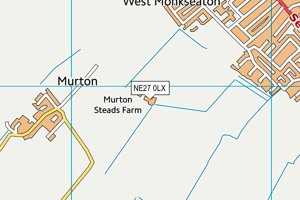 NE27 0LX map - OS VectorMap District (Ordnance Survey) NE27 0LX map - OS VectorMap District (Ordnance Survey)