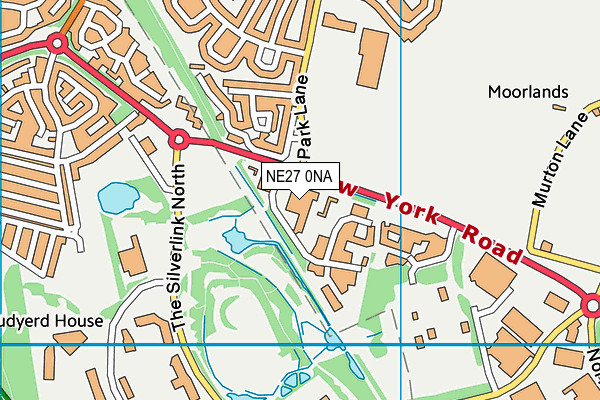 NE27 0NA map - OS VectorMap District (Ordnance Survey)
